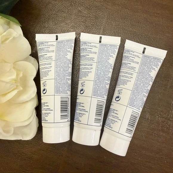 3x Korres Greek Yoghurt Foaming Cream Cleanser 0.68oz/20ml Each, New Sealed - Picture 2 of 2